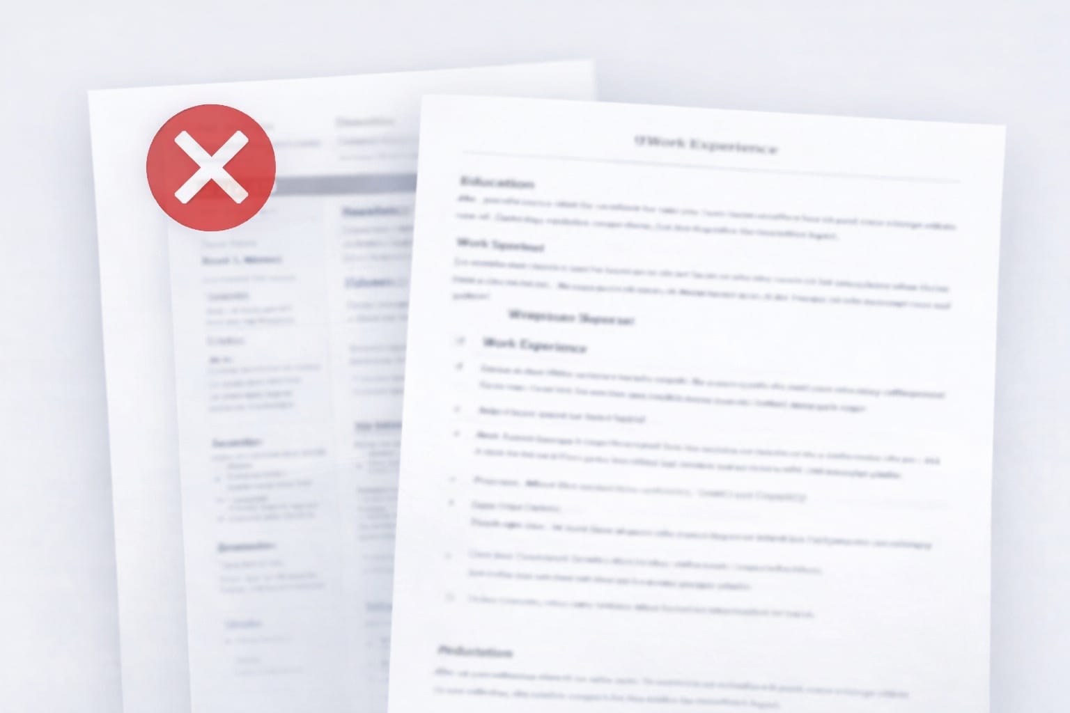 Example of an ordinary CV design